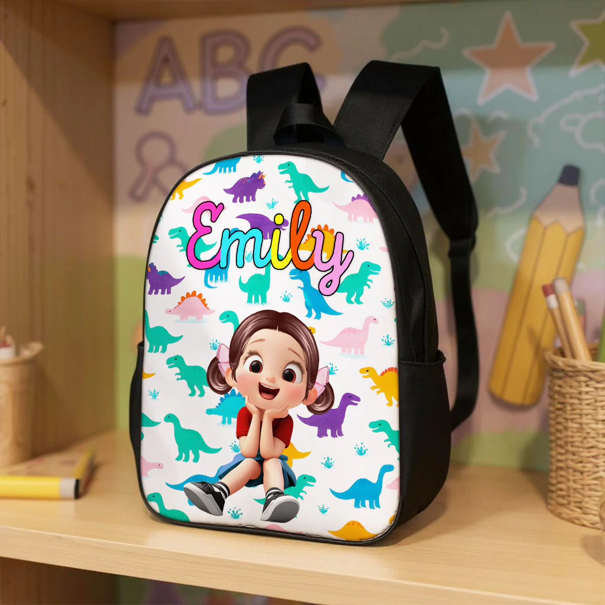 Unicorn, Mermaid, Dinosaur, Space Theme - Personalized Backpack - Back to School Backpack for Kids - Image 10
