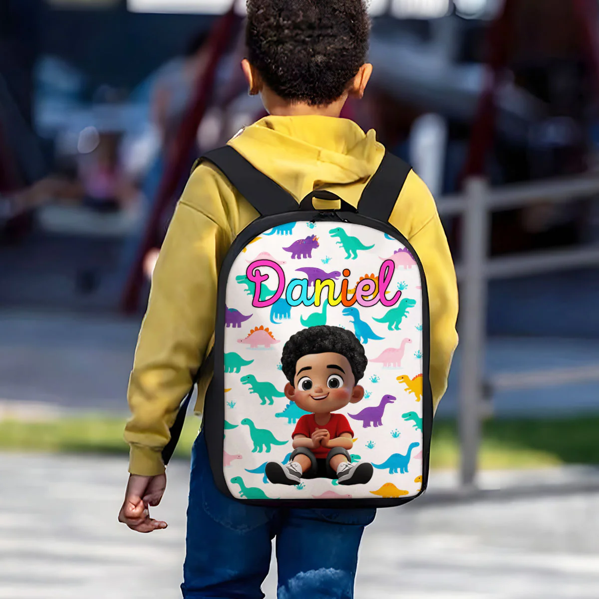 Unicorn, Mermaid, Dinosaur, Space Theme - Personalized Backpack - Back to School Backpack for Kids - Image 4