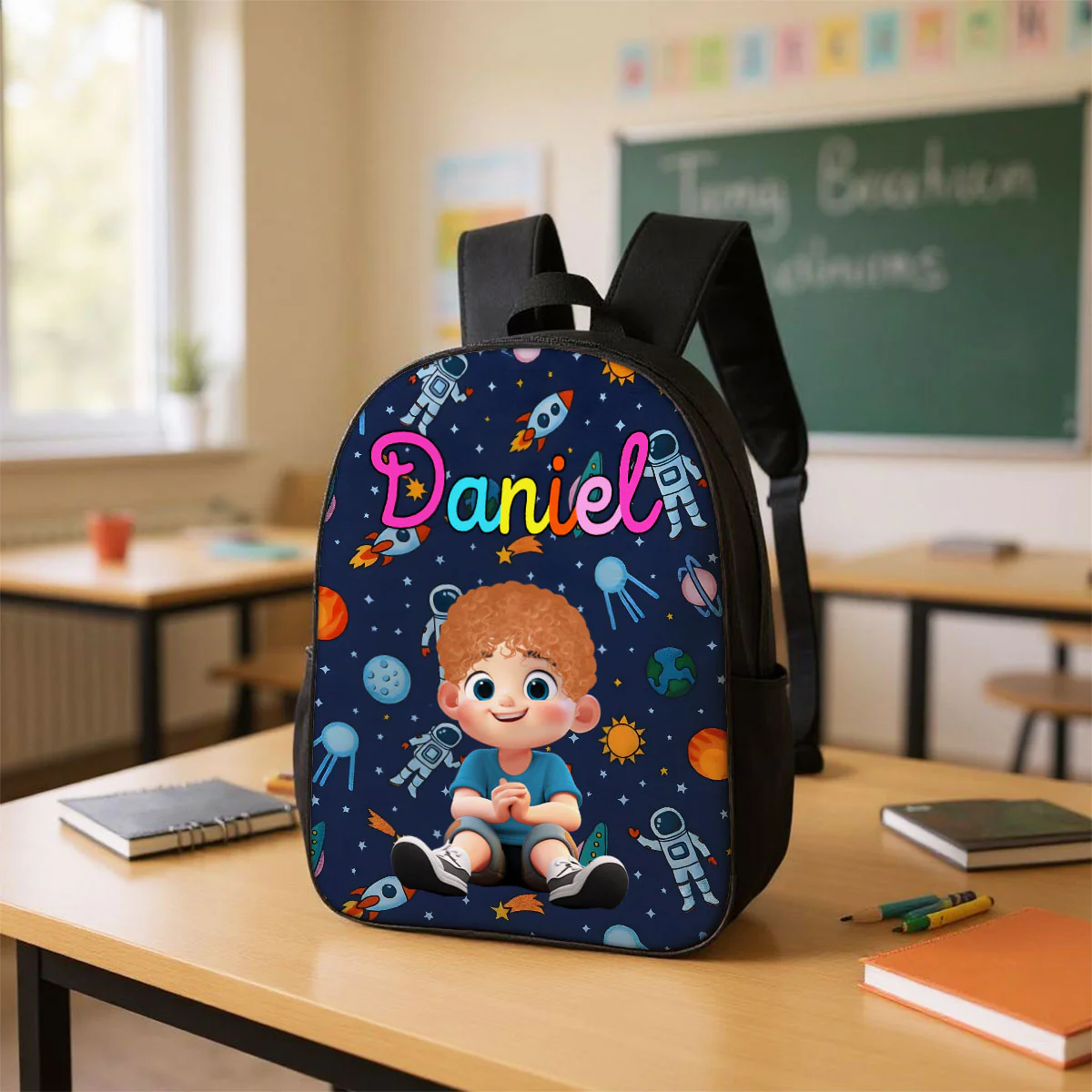 Unicorn, Mermaid, Dinosaur, Space Theme - Personalized Backpack - Back to School Backpack for Kids - Image 9
