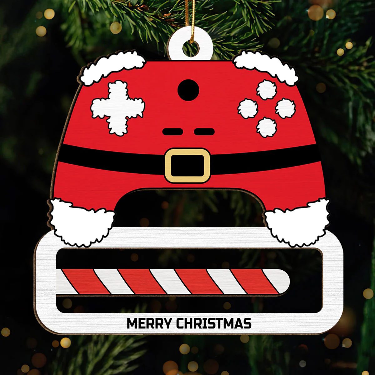 Unique Gift For Gamer Christmas Personalized Wooden Money Holder Ornament - Image 2