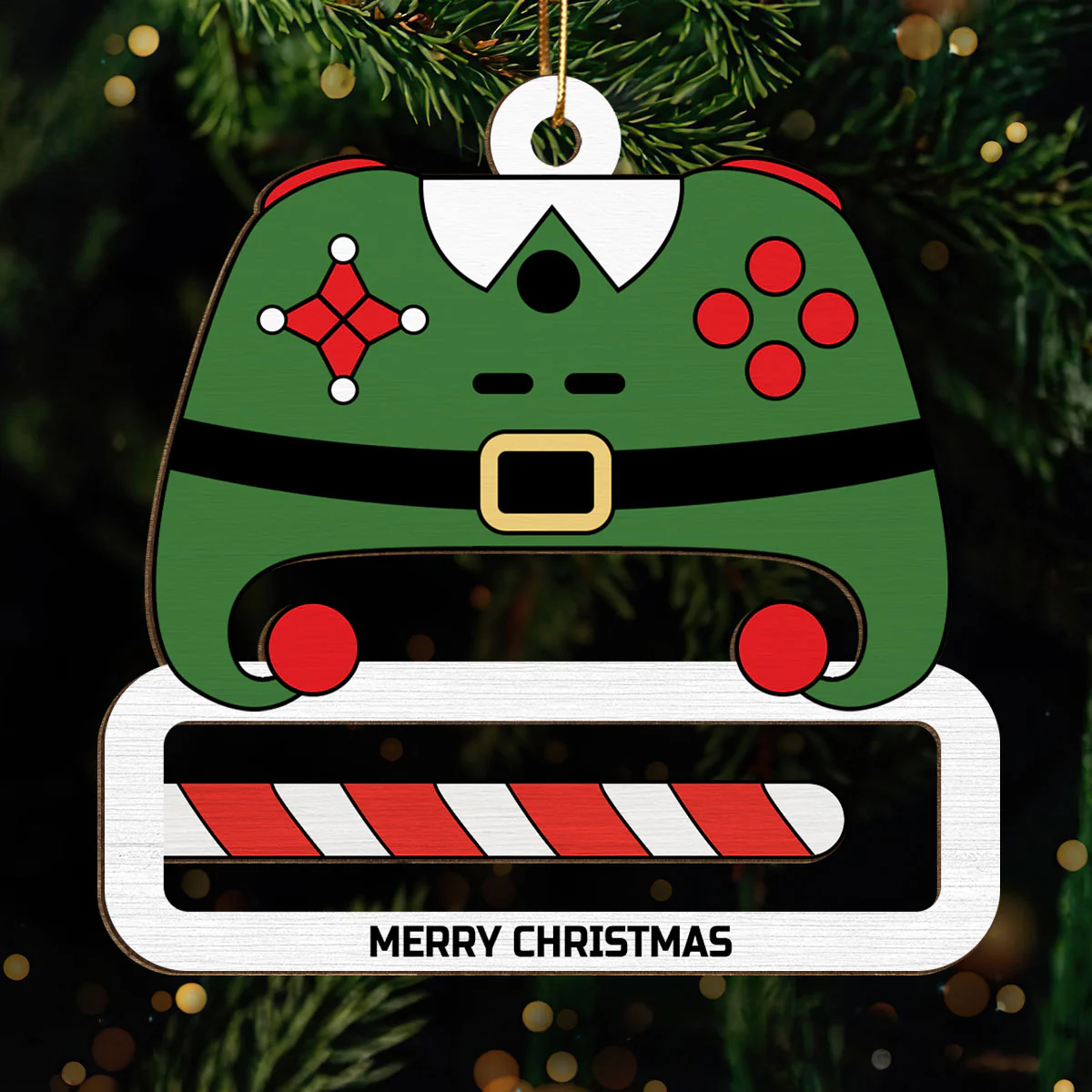 Unique Gift For Gamer Christmas Personalized Wooden Money Holder Ornament - Image 4