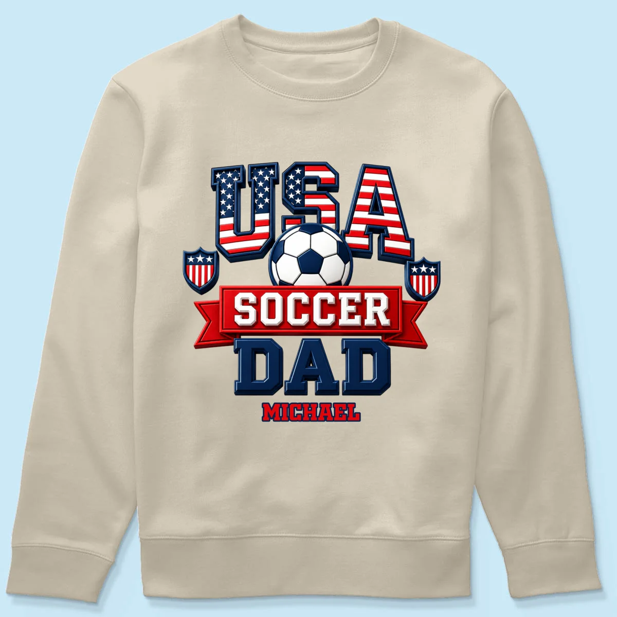 USA Soccer Dad - Personalized Shirt - Gift For Soccer Dad - Image 16