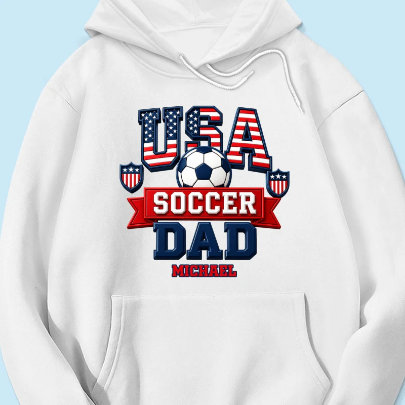 USA Soccer Dad - Personalized Shirt - Gift For Soccer Dad - Image 17