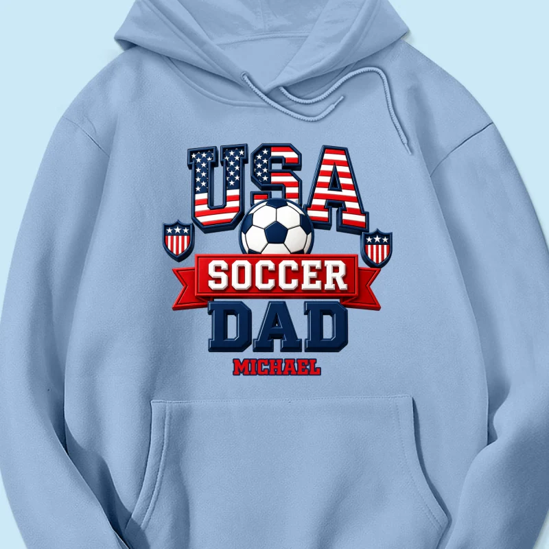 USA Soccer Dad - Personalized Shirt - Gift For Soccer Dad - Image 20