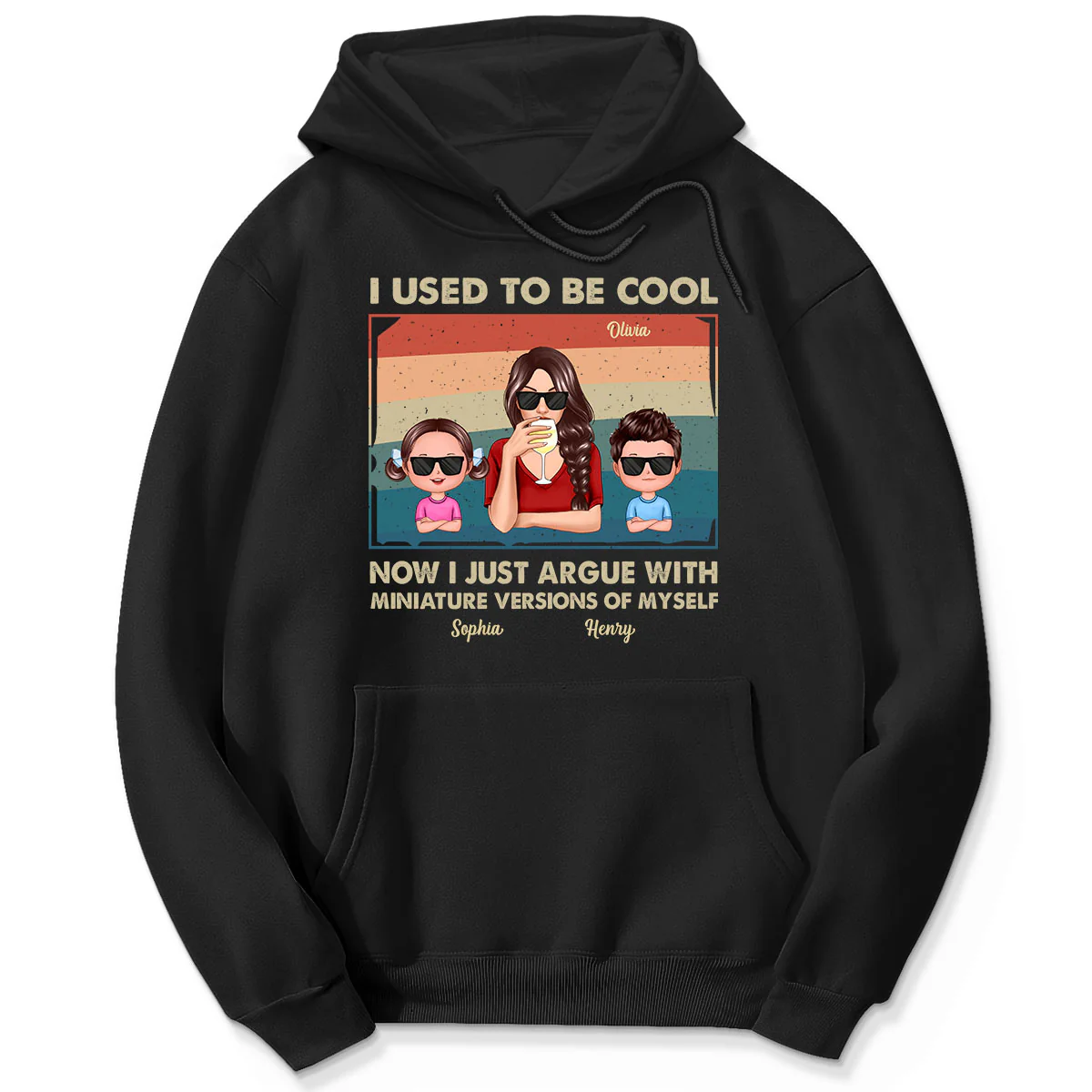 Used To Be Cool Now Argue With Miniature Versions Of Myself Funny Gift For Mom Personalized Shirt - Image 5
