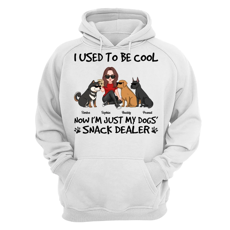 Used To Be Cool Now Dogs‘ Snack Dealer Cute Woman & Funny Dog Personalized Shirt - Image 13