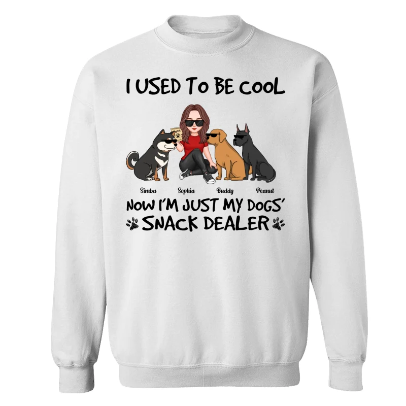 Used To Be Cool Now Dogs‘ Snack Dealer Cute Woman & Funny Dog Personalized Shirt - Image 17