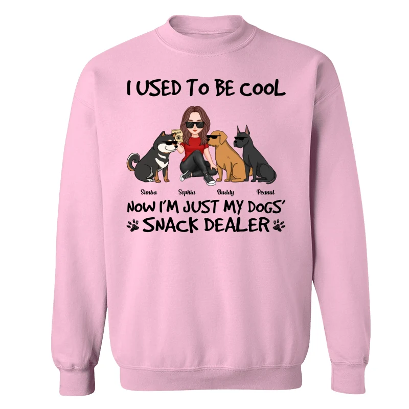 Used To Be Cool Now Dogs‘ Snack Dealer Cute Woman & Funny Dog Personalized Shirt - Image 19