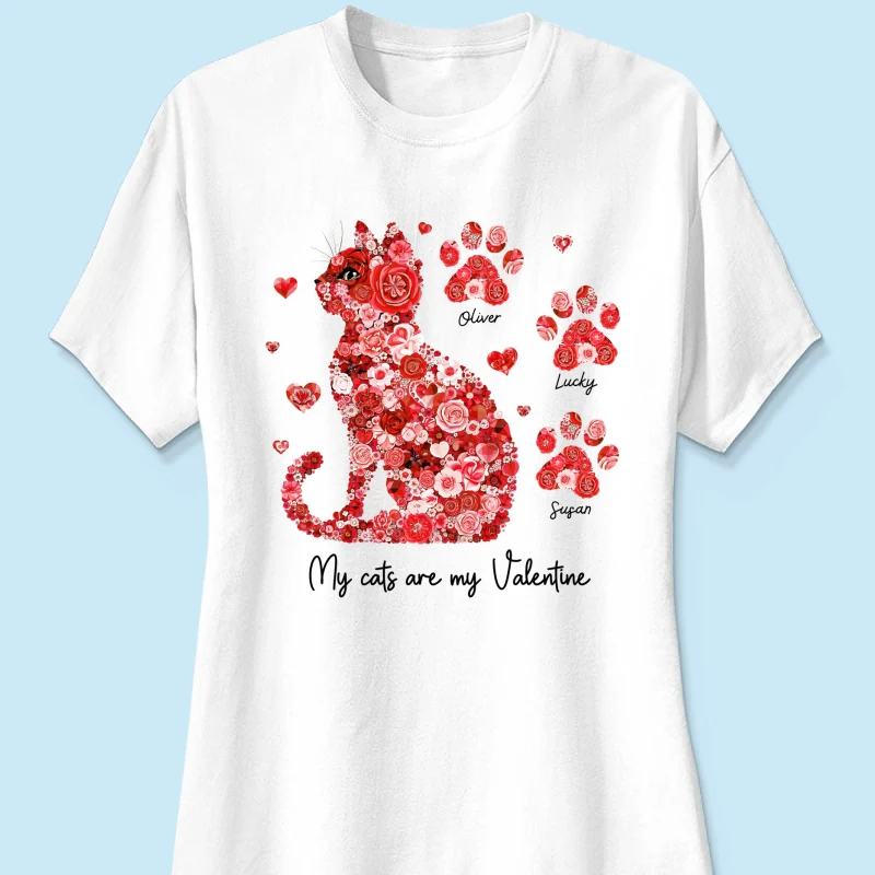 Cat Flower My Cat Is My Personalized Shirt, Gift for Cat Moms - Image 13