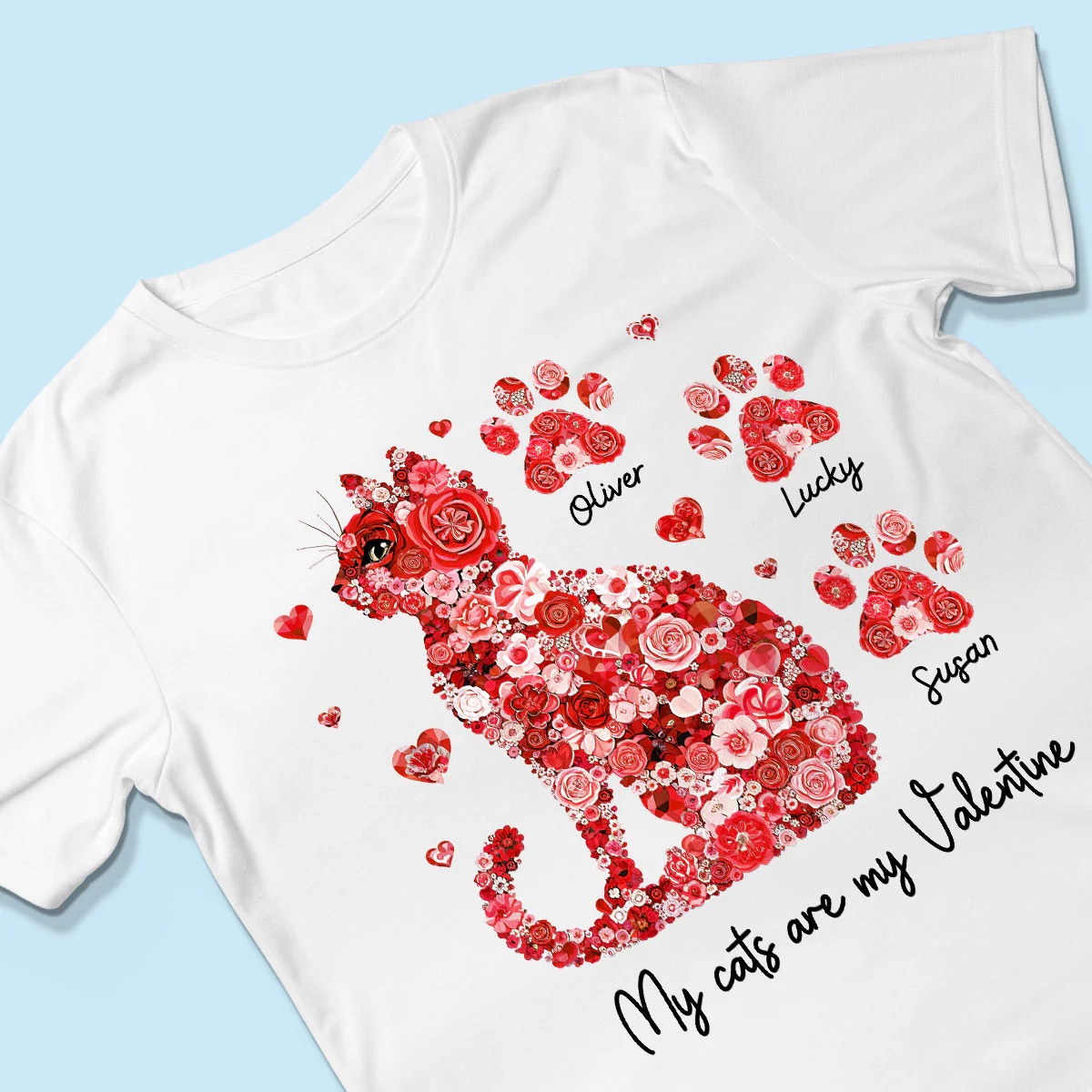 Cat Flower My Cat Is My Personalized Shirt, Gift for Cat Moms - Image 6