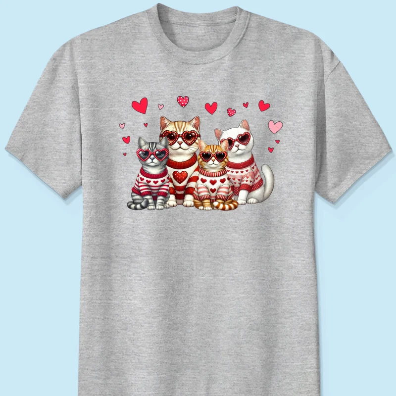 Cat Mom Personalized Shirt, Trendy  Cat Lover Tee, Gift for Cat Moms Cat Dad - Image 10