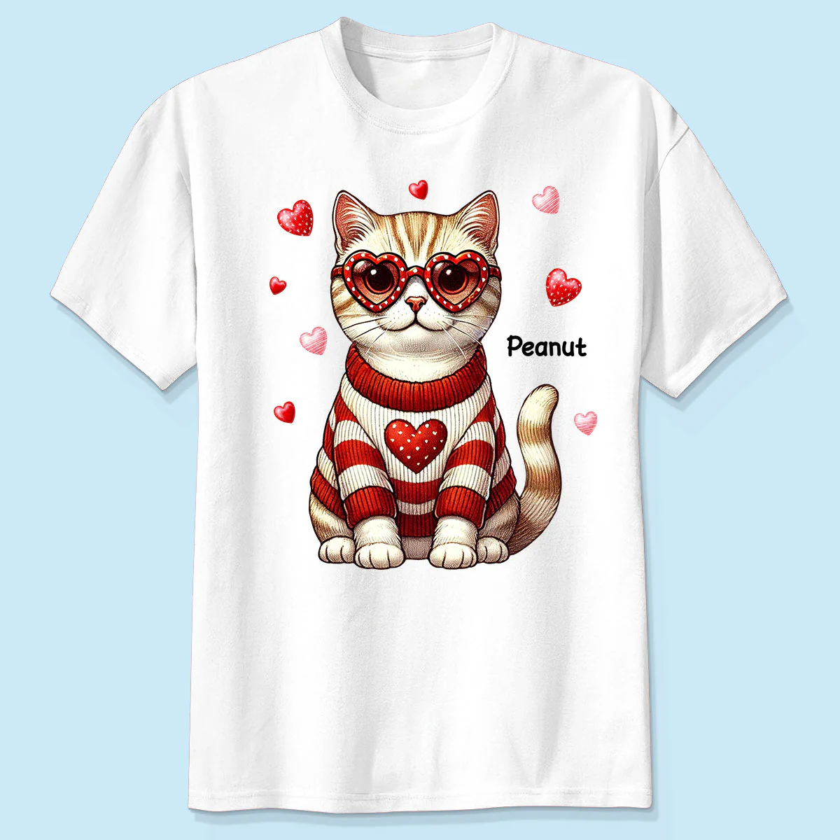 Retro Coquette Cat Sitting Sweatshirt, Personalized Sweatshirt For Cat Moms - Image 3