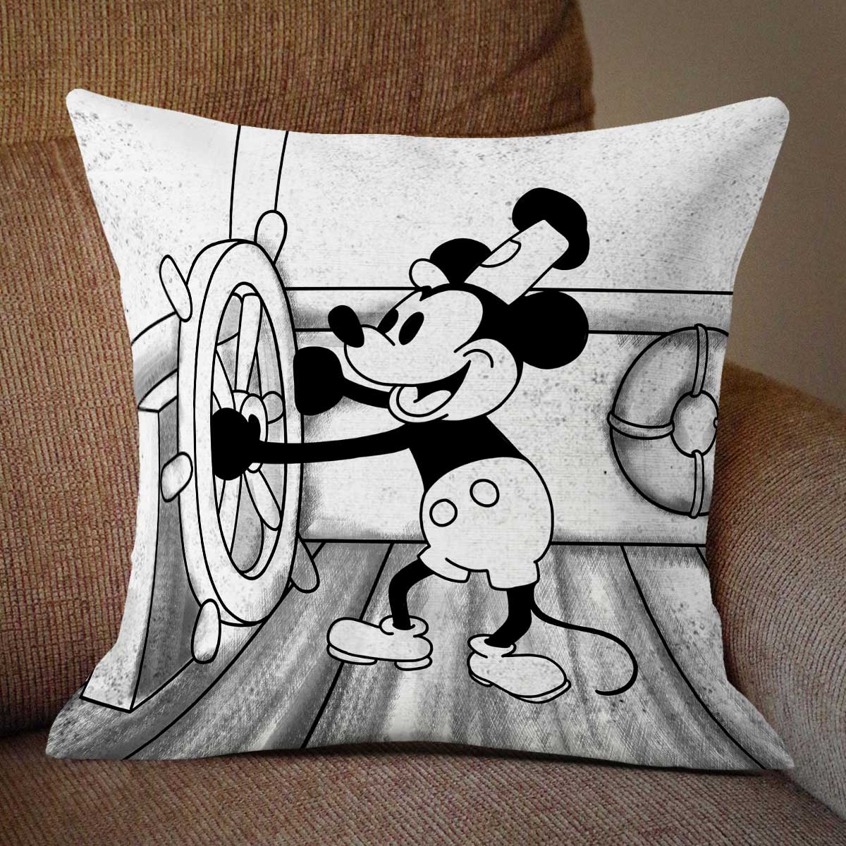Vintage Famous Cartoon Character Personalized Pillow - Image 4