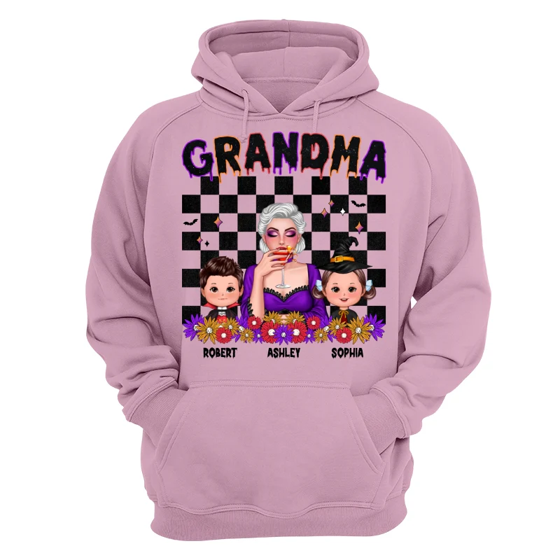 Vintage Grandma Halloween Spooky Vibe Halloween Personalized Shirt - Image 15