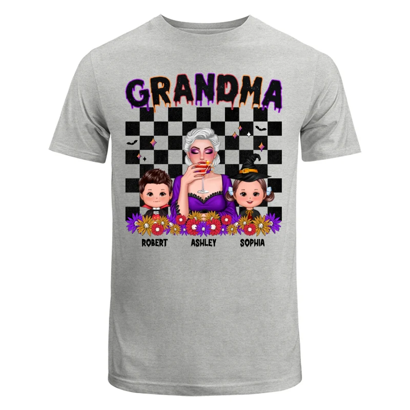 Vintage Grandma Halloween Spooky Vibe Halloween Personalized Shirt - Image 6