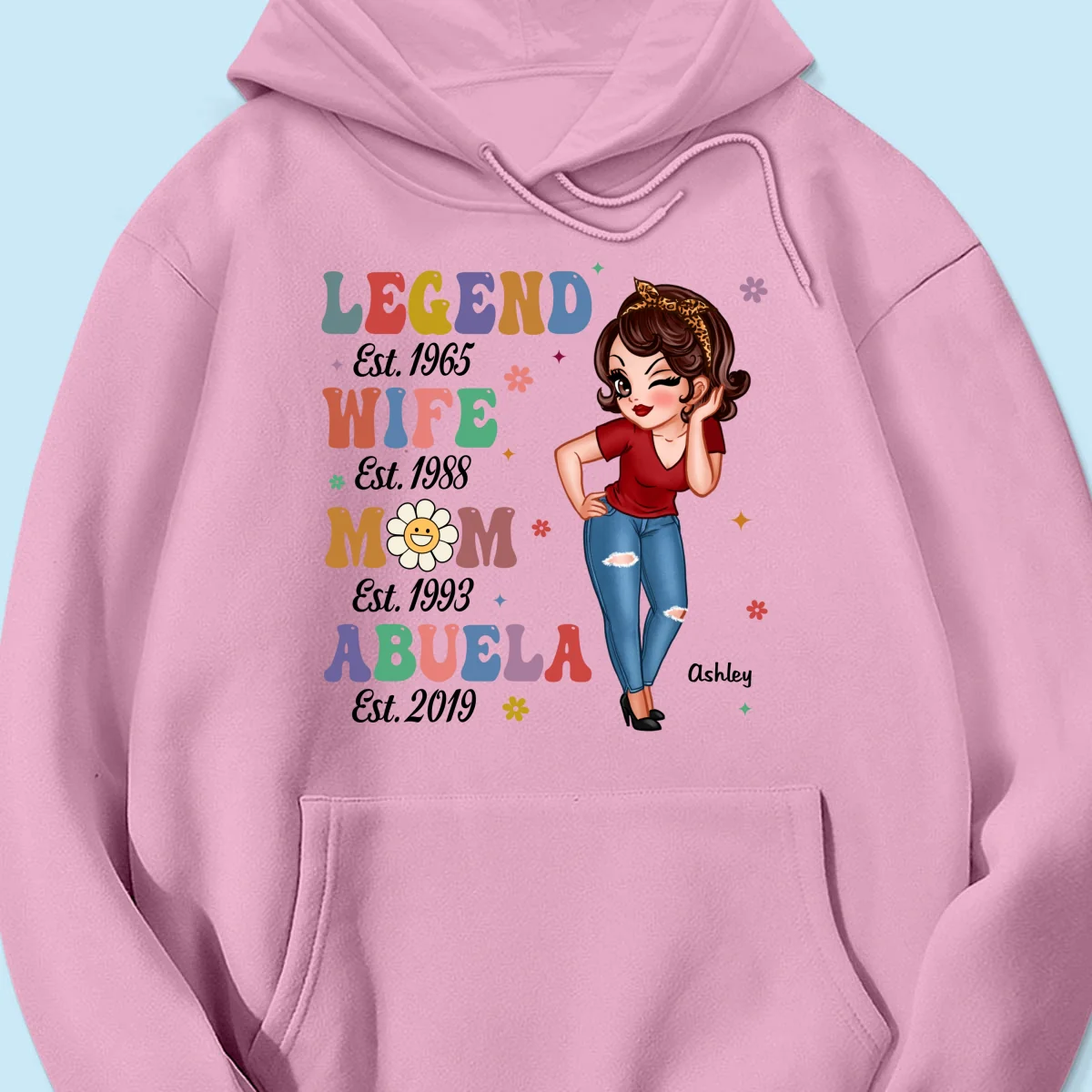 Vintage Legend Wife Mom Grandma Personalized Shirt - Image 17