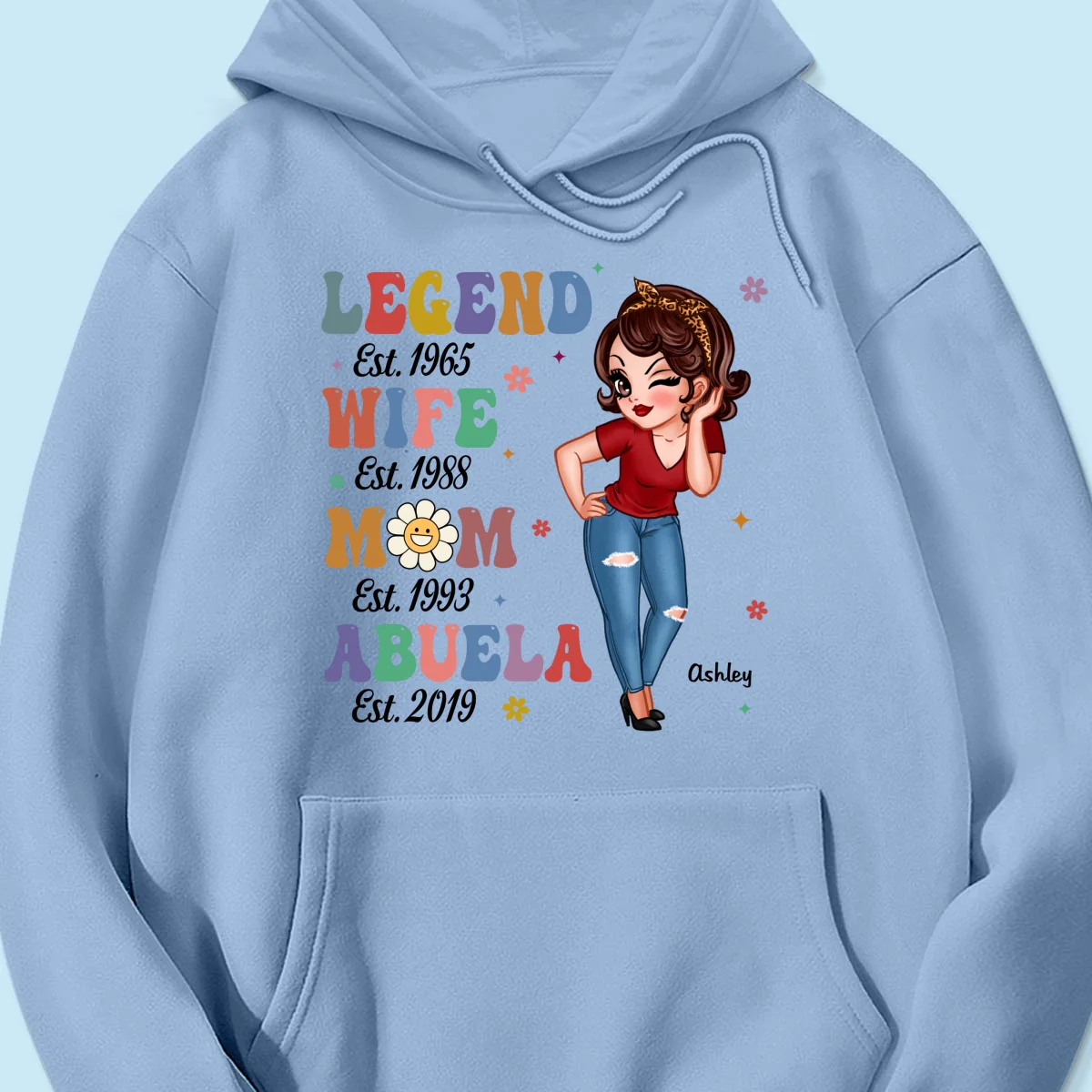 Vintage Legend Wife Mom Grandma Personalized Shirt - Image 18