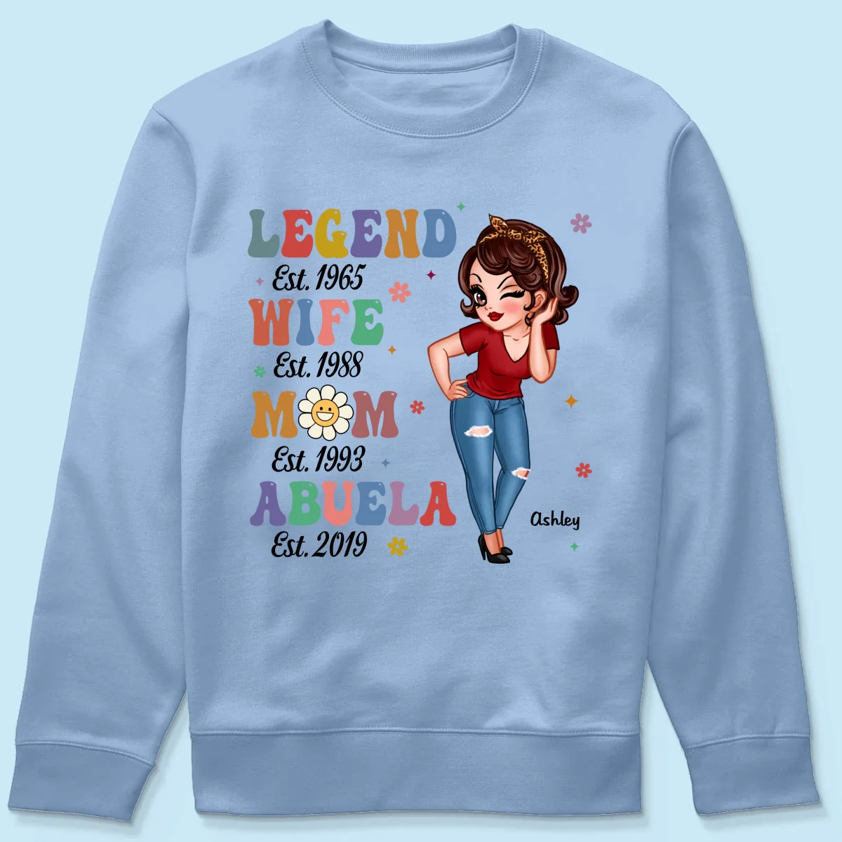 Vintage Legend Wife Mom Grandma Personalized Shirt - Image 22