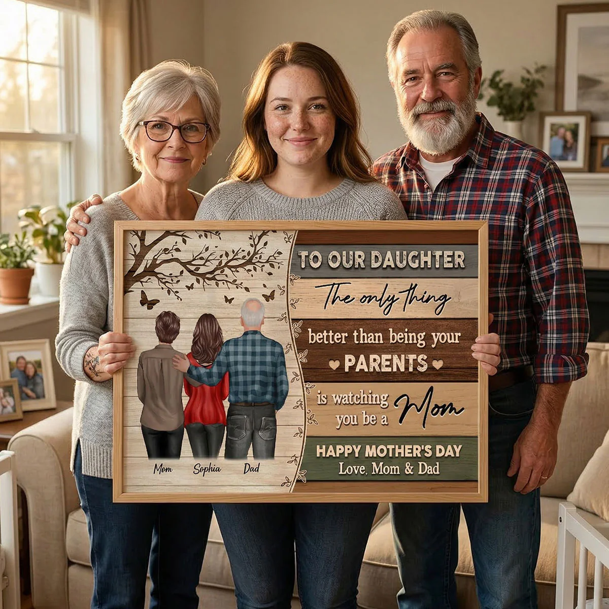 Vintage To My Daughter From Mom Happy Mother's Day - Personalized Poster - Heartfelt Mother's Day Gift For Daughter - Image 10