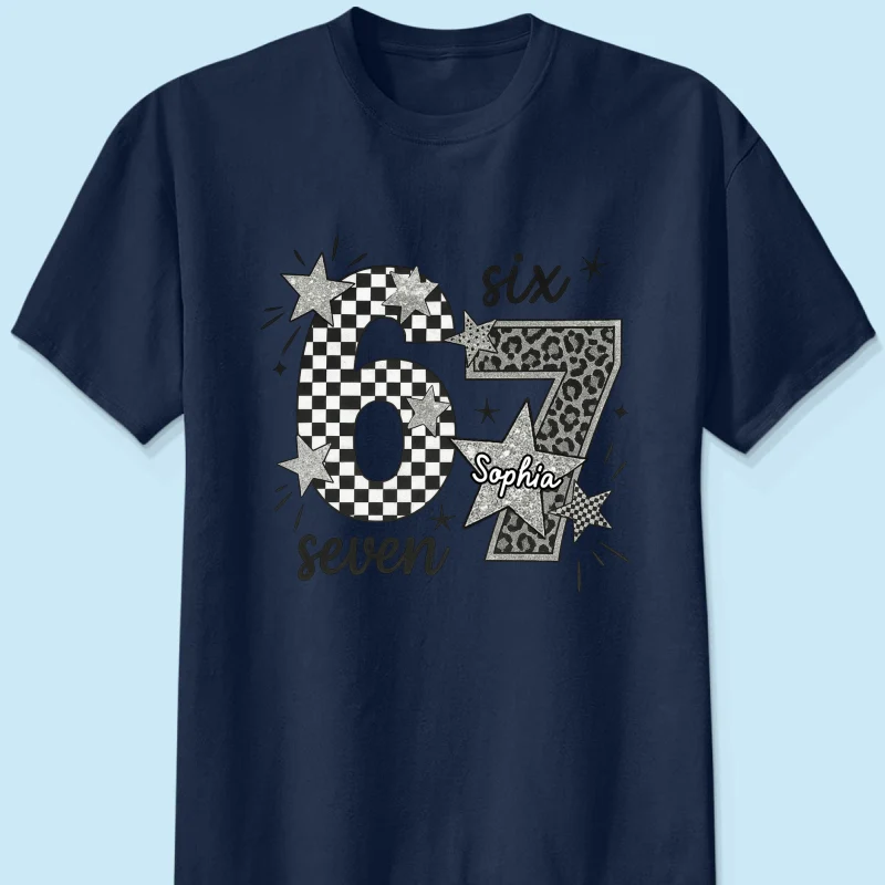 Viral Six Seven 67 Gen Z Funny Teen Slang - Personalized Shirt - Christmas Gift for Daughter, Son, Grandkids - Image 11