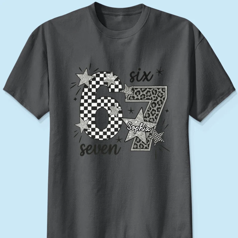 Viral Six Seven 67 Gen Z Funny Teen Slang - Personalized Shirt - Christmas Gift for Daughter, Son, Grandkids - Image 12