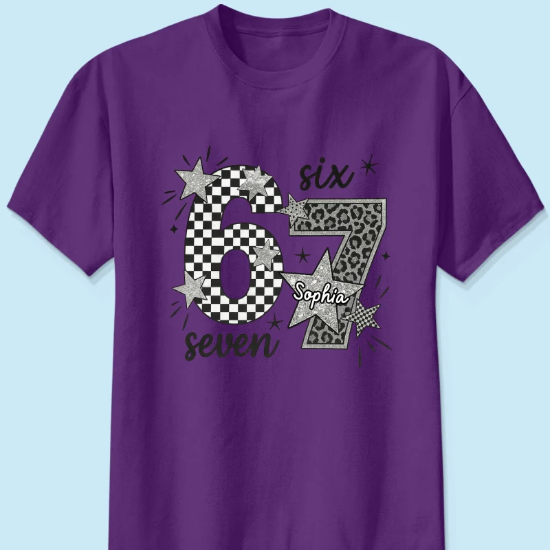 Viral Six Seven 67 Gen Z Funny Teen Slang - Personalized Shirt - Christmas Gift for Daughter, Son, Grandkids - Image 13