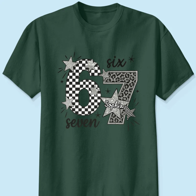 Viral Six Seven 67 Gen Z Funny Teen Slang - Personalized Shirt - Christmas Gift for Daughter, Son, Grandkids - Image 14