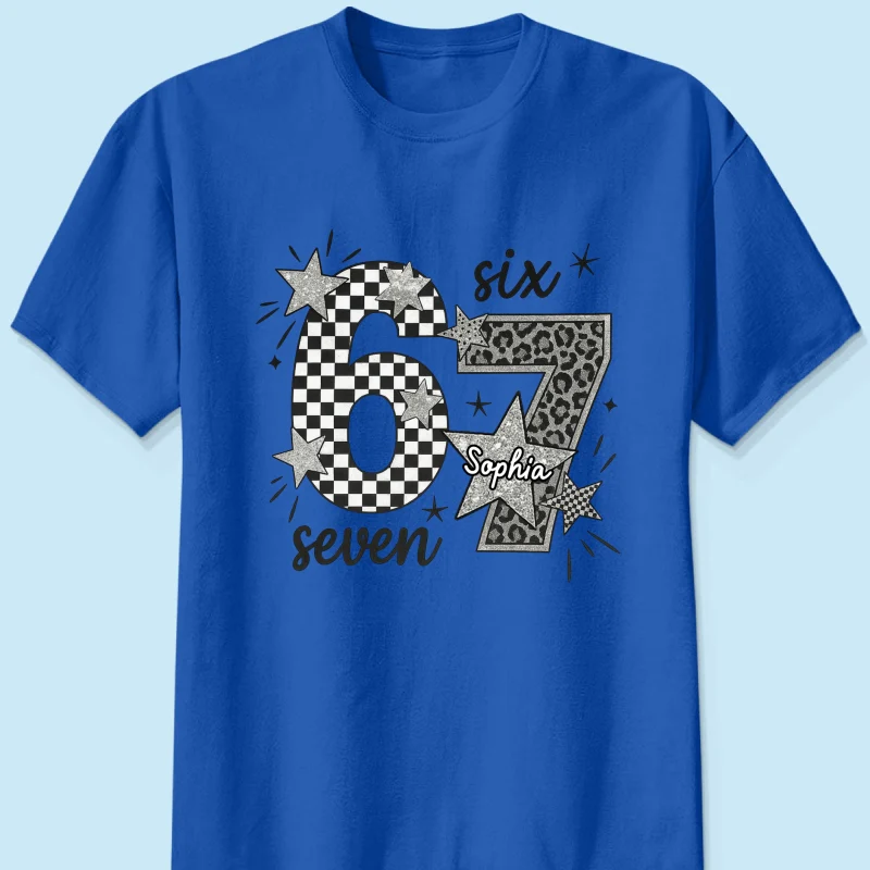 Viral Six Seven 67 Gen Z Funny Teen Slang - Personalized Shirt - Christmas Gift for Daughter, Son, Grandkids - Image 15