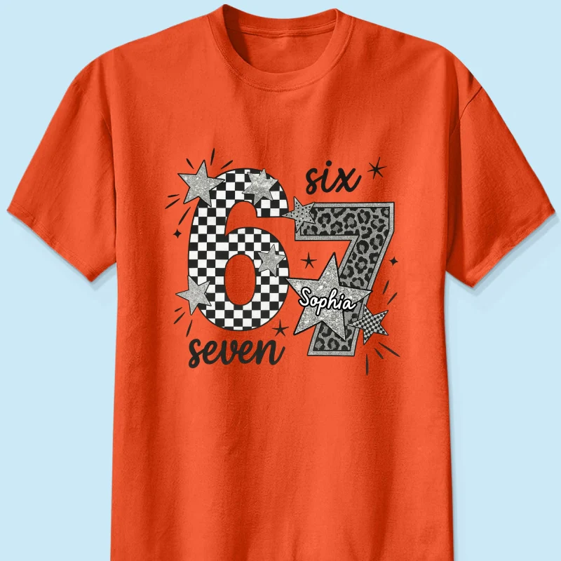 Viral Six Seven 67 Gen Z Funny Teen Slang - Personalized Shirt - Christmas Gift for Daughter, Son, Grandkids - Image 17