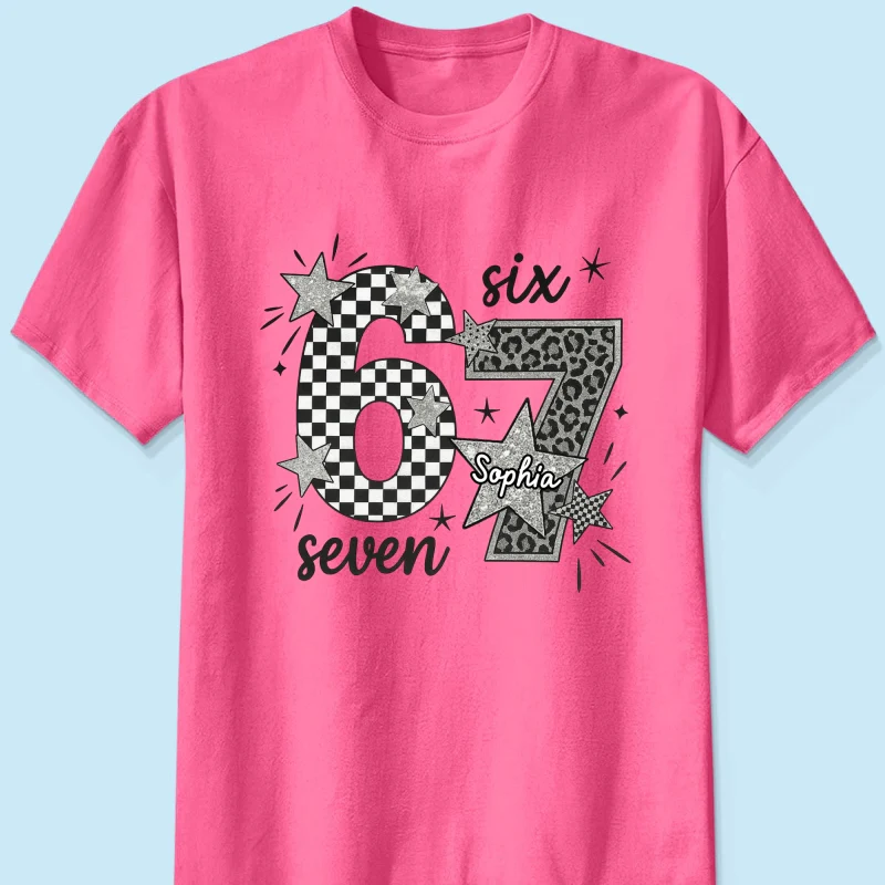 Viral Six Seven 67 Gen Z Funny Teen Slang - Personalized Shirt - Christmas Gift for Daughter, Son, Grandkids - Image 18