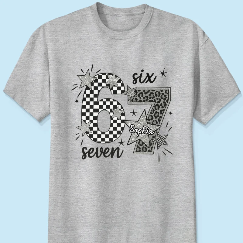 Viral Six Seven 67 Gen Z Funny Teen Slang - Personalized Shirt - Christmas Gift for Daughter, Son, Grandkids - Image 21