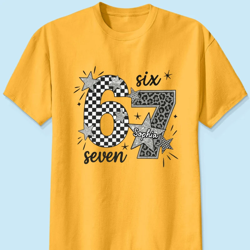 Viral Six Seven 67 Gen Z Funny Teen Slang - Personalized Shirt - Christmas Gift for Daughter, Son, Grandkids - Image 24
