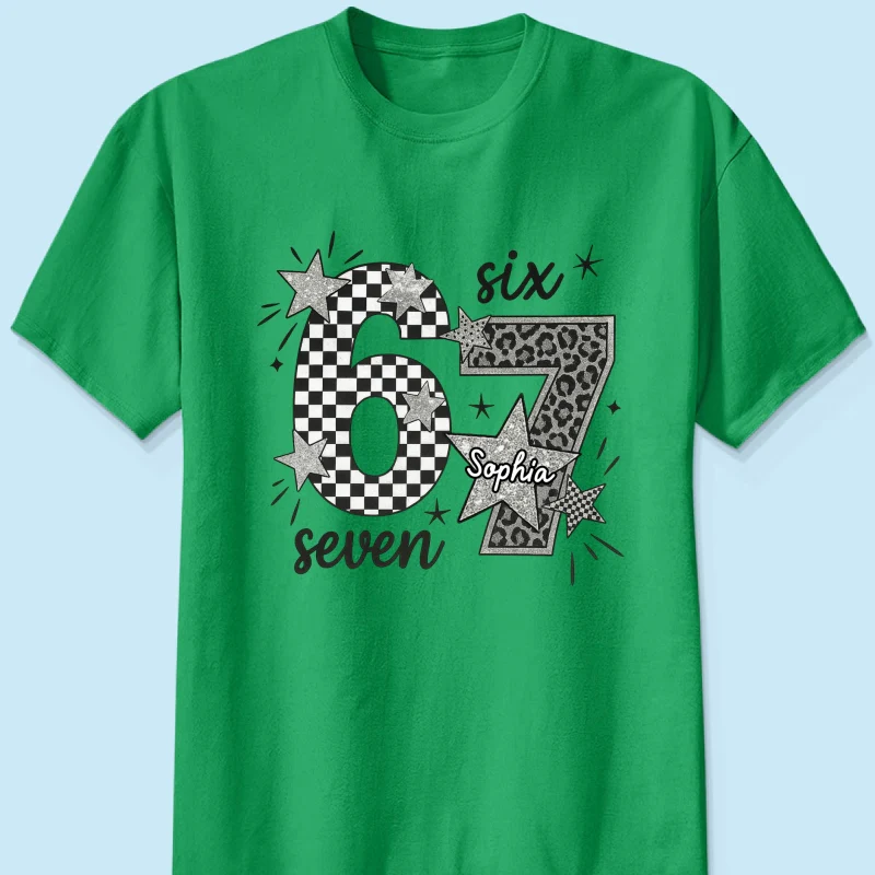 Viral Six Seven 67 Gen Z Funny Teen Slang - Personalized Shirt - Christmas Gift for Daughter, Son, Grandkids - Image 25