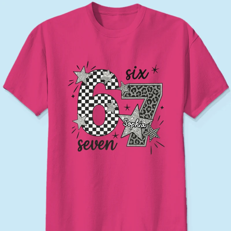 Viral Six Seven 67 Gen Z Funny Teen Slang - Personalized Shirt - Christmas Gift for Daughter, Son, Grandkids - Image 26
