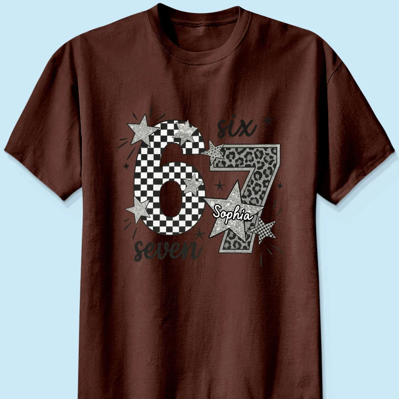 Viral Six Seven 67 Gen Z Funny Teen Slang - Personalized Shirt - Christmas Gift for Daughter, Son, Grandkids - Image 27