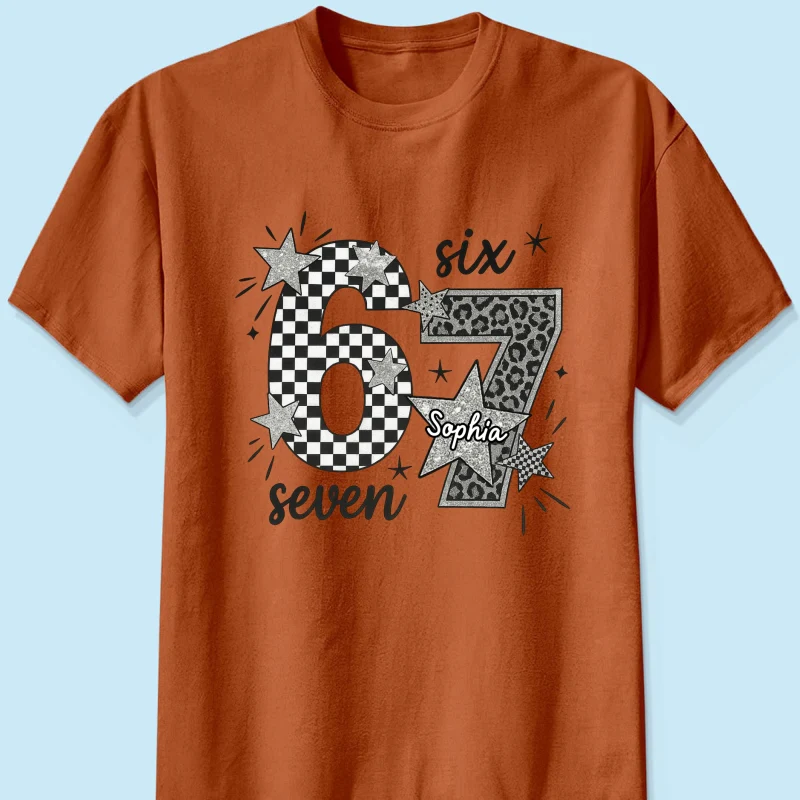 Viral Six Seven 67 Gen Z Funny Teen Slang - Personalized Shirt - Christmas Gift for Daughter, Son, Grandkids - Image 28