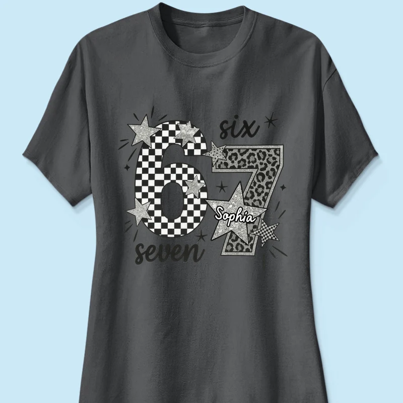 Viral Six Seven 67 Gen Z Funny Teen Slang - Personalized Shirt - Christmas Gift for Daughter, Son, Grandkids - Image 31