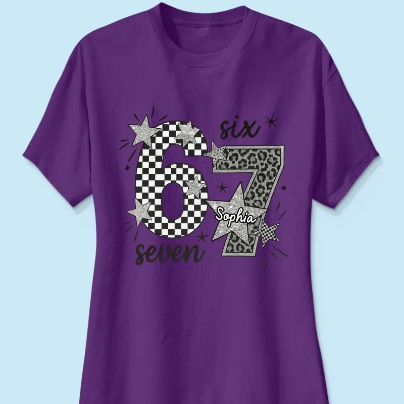Viral Six Seven 67 Gen Z Funny Teen Slang - Personalized Shirt - Christmas Gift for Daughter, Son, Grandkids - Image 32