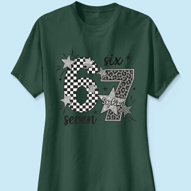 Viral Six Seven 67 Gen Z Funny Teen Slang - Personalized Shirt - Christmas Gift for Daughter, Son, Grandkids - Image 33