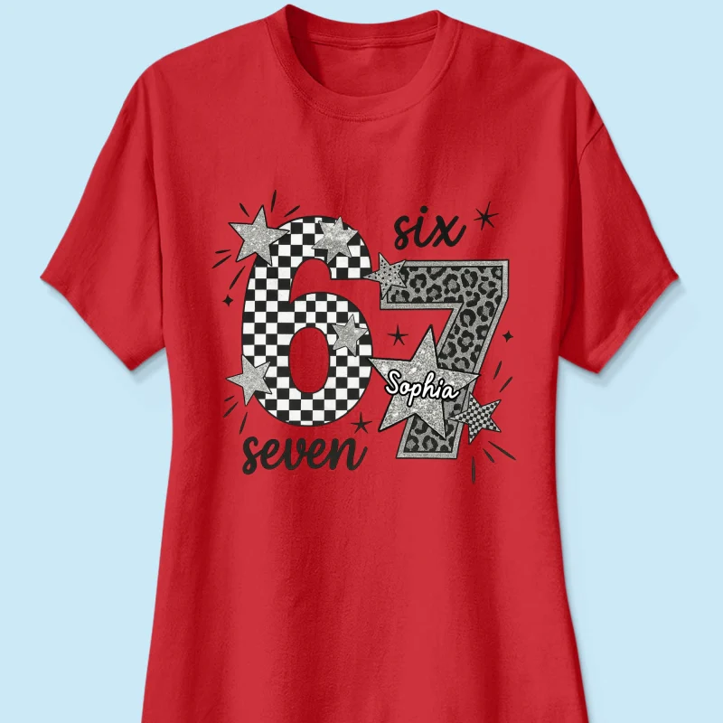 Viral Six Seven 67 Gen Z Funny Teen Slang - Personalized Shirt - Christmas Gift for Daughter, Son, Grandkids - Image 35
