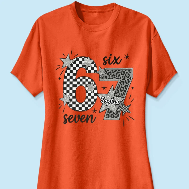 Viral Six Seven 67 Gen Z Funny Teen Slang - Personalized Shirt - Christmas Gift for Daughter, Son, Grandkids - Image 36