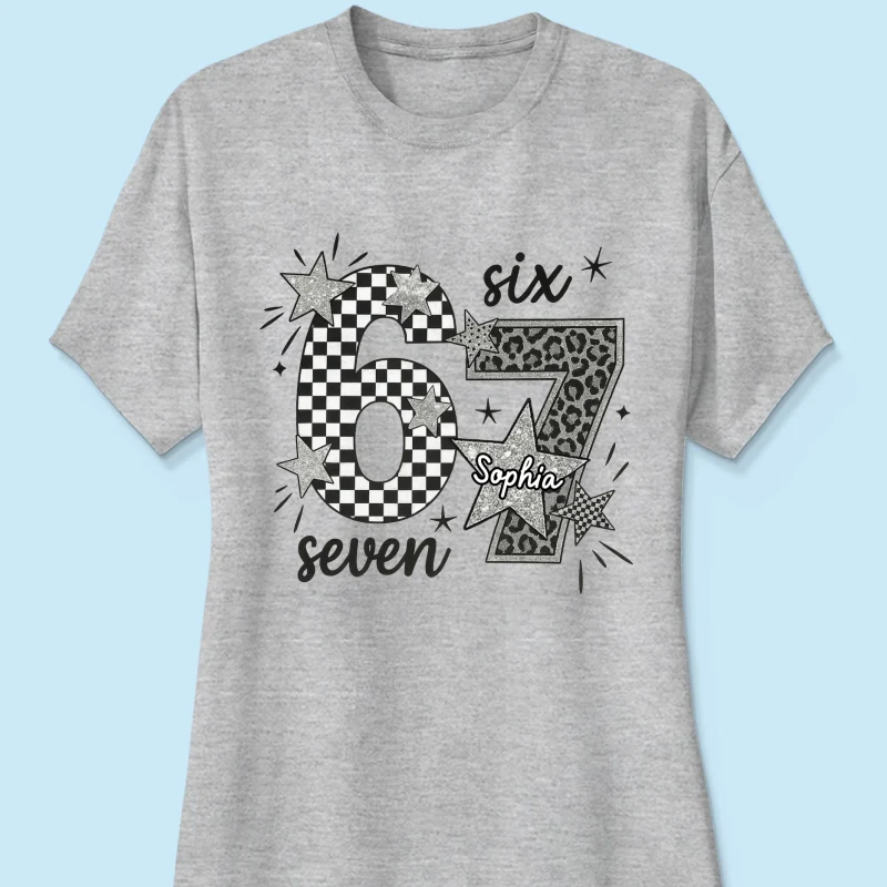 Viral Six Seven 67 Gen Z Funny Teen Slang - Personalized Shirt - Christmas Gift for Daughter, Son, Grandkids - Image 38