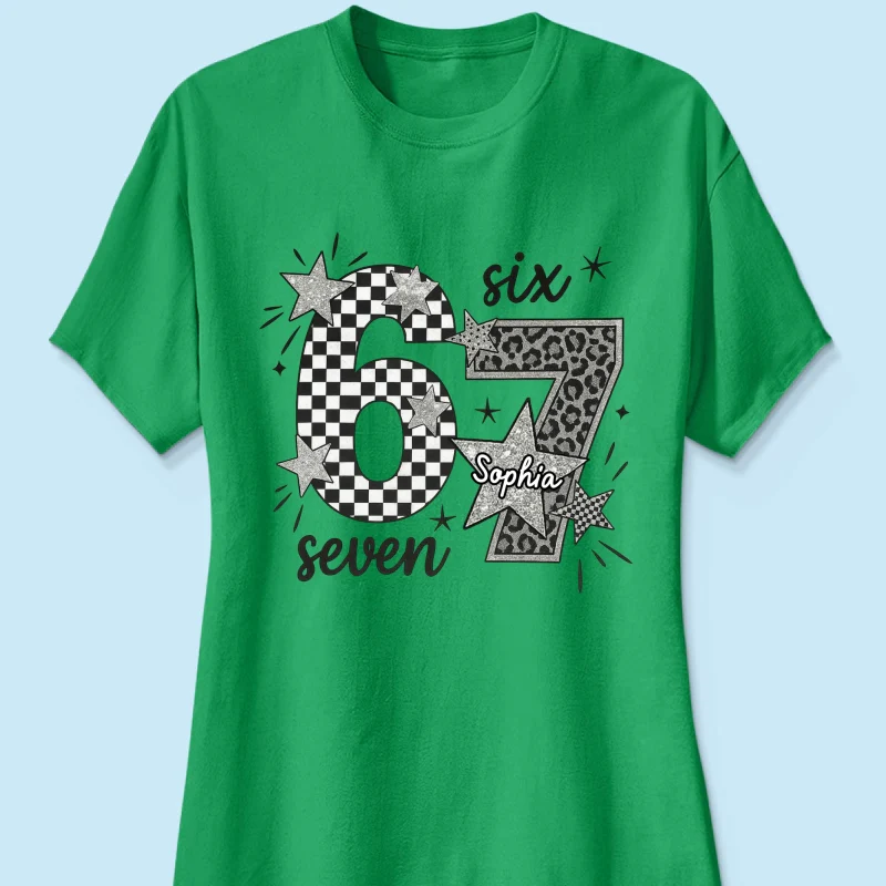 Viral Six Seven 67 Gen Z Funny Teen Slang - Personalized Shirt - Christmas Gift for Daughter, Son, Grandkids - Image 42