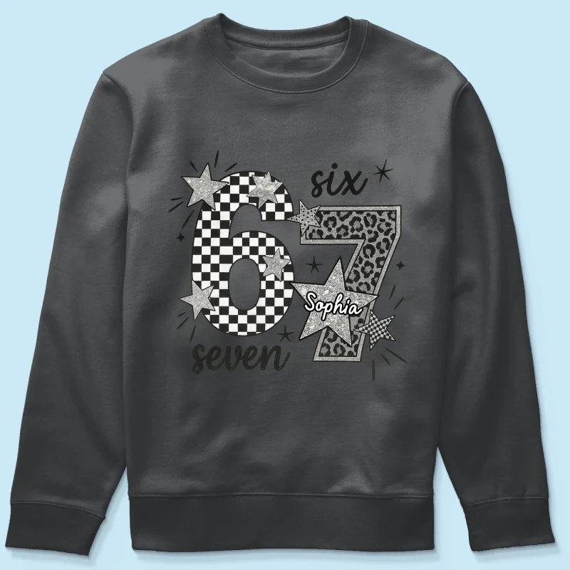 Viral Six Seven 67 Gen Z Funny Teen Slang - Personalized Shirt - Christmas Gift for Daughter, Son, Grandkids - Image 45