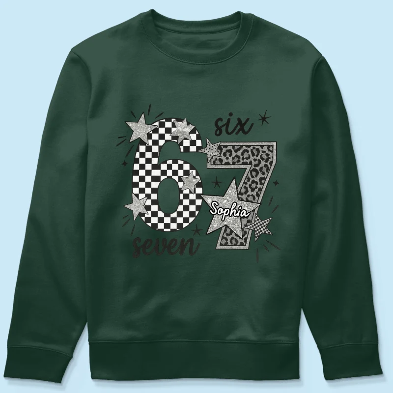 Viral Six Seven 67 Gen Z Funny Teen Slang - Personalized Shirt - Christmas Gift for Daughter, Son, Grandkids - Image 46