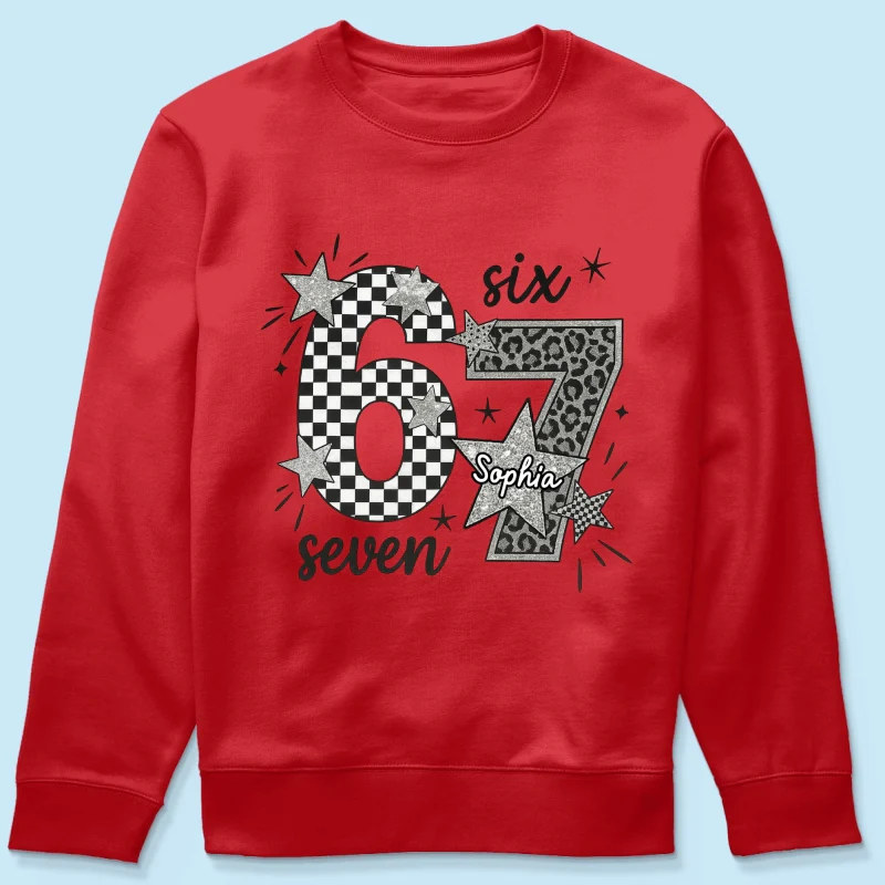 Viral Six Seven 67 Gen Z Funny Teen Slang - Personalized Shirt - Christmas Gift for Daughter, Son, Grandkids - Image 48