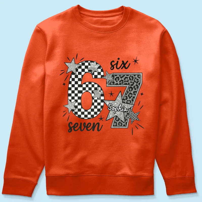 Viral Six Seven 67 Gen Z Funny Teen Slang - Personalized Shirt - Christmas Gift for Daughter, Son, Grandkids - Image 49