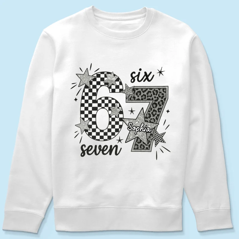 Viral Six Seven 67 Gen Z Funny Teen Slang - Personalized Shirt - Christmas Gift for Daughter, Son, Grandkids - Image 50