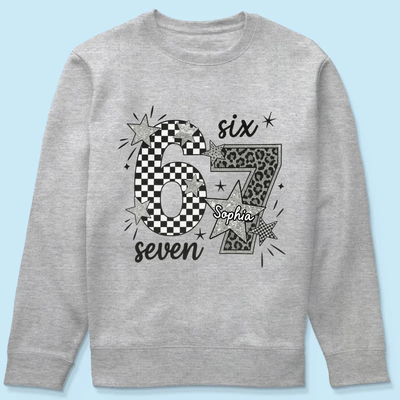 Viral Six Seven 67 Gen Z Funny Teen Slang - Personalized Shirt - Christmas Gift for Daughter, Son, Grandkids - Image 51