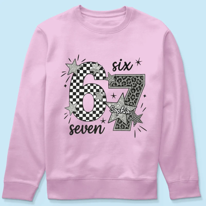 Viral Six Seven 67 Gen Z Funny Teen Slang - Personalized Shirt - Christmas Gift for Daughter, Son, Grandkids - Image 52